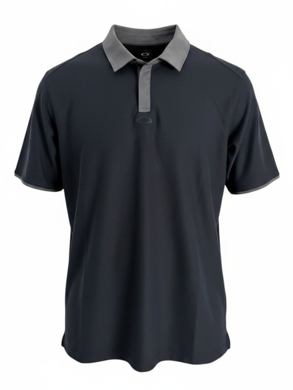 OAKLEY Black Gray Performance Golf Polo Shirt Regular Fit Athletic Techwear XL